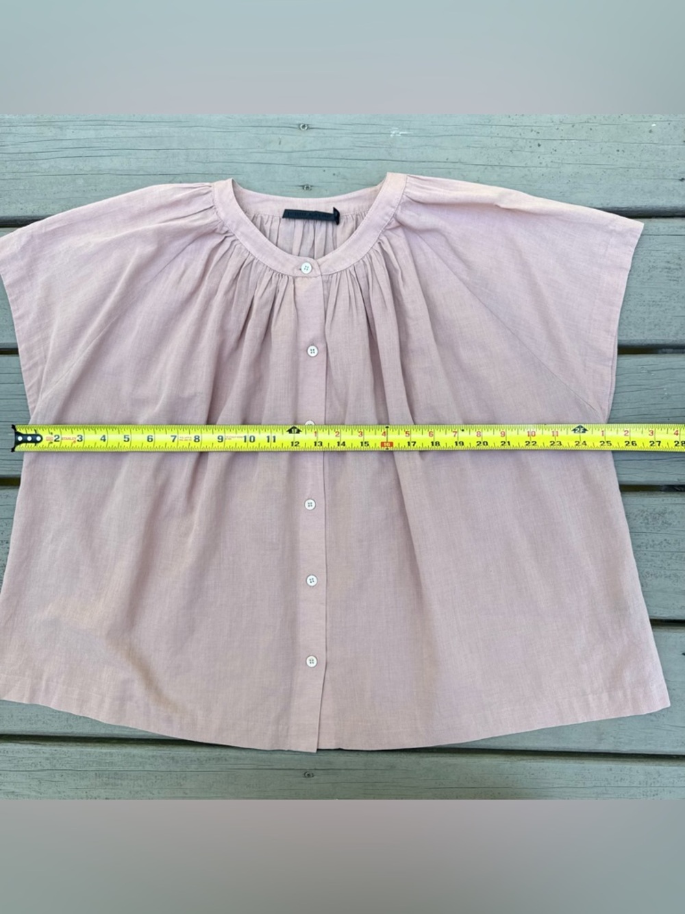 Jenni Kayne Willow Blouse in light blush pink size S - Picture 13 of 13